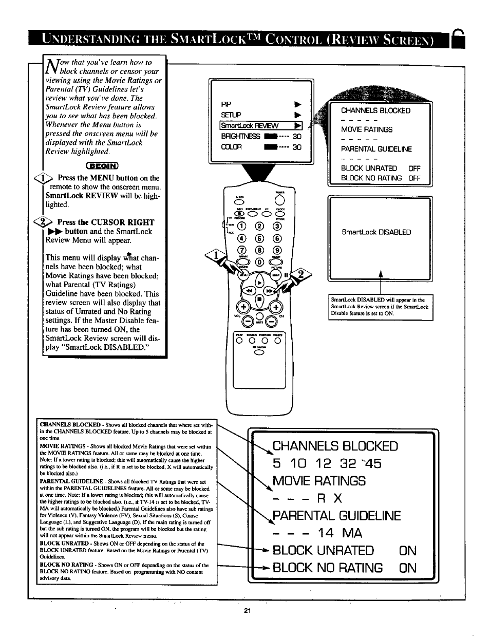 Nderstanding, Mart, Ontrol | Kvikw, Crken | Philips TP2785CI User Manual | Page 21 / 48