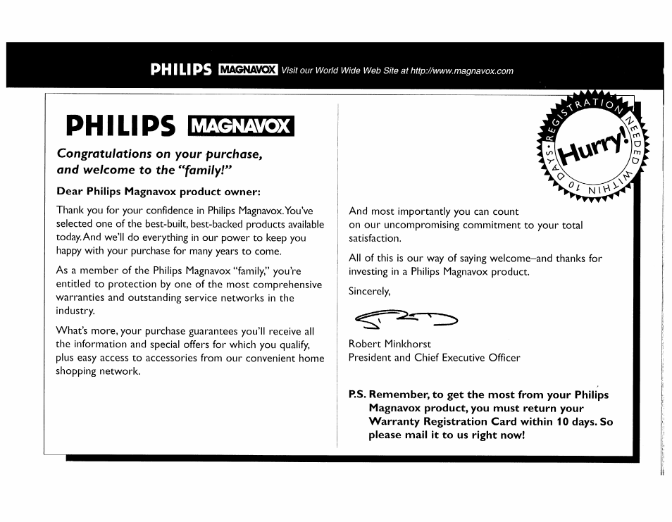 Philips, Magnavox | Philips FW 72C User Manual | Page 3 / 74