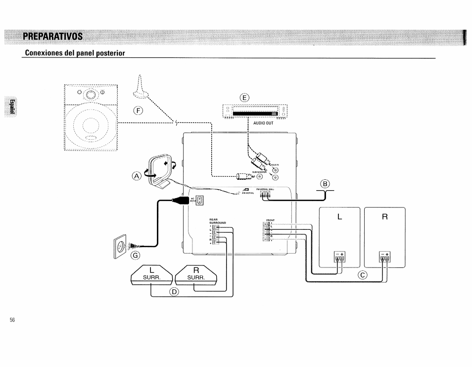 Preparativos, Preparativos -57 | Philips FW 72C User Manual | Page 56 / 74