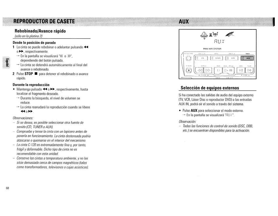 Philips FW 72C User Manual | Page 68 / 74