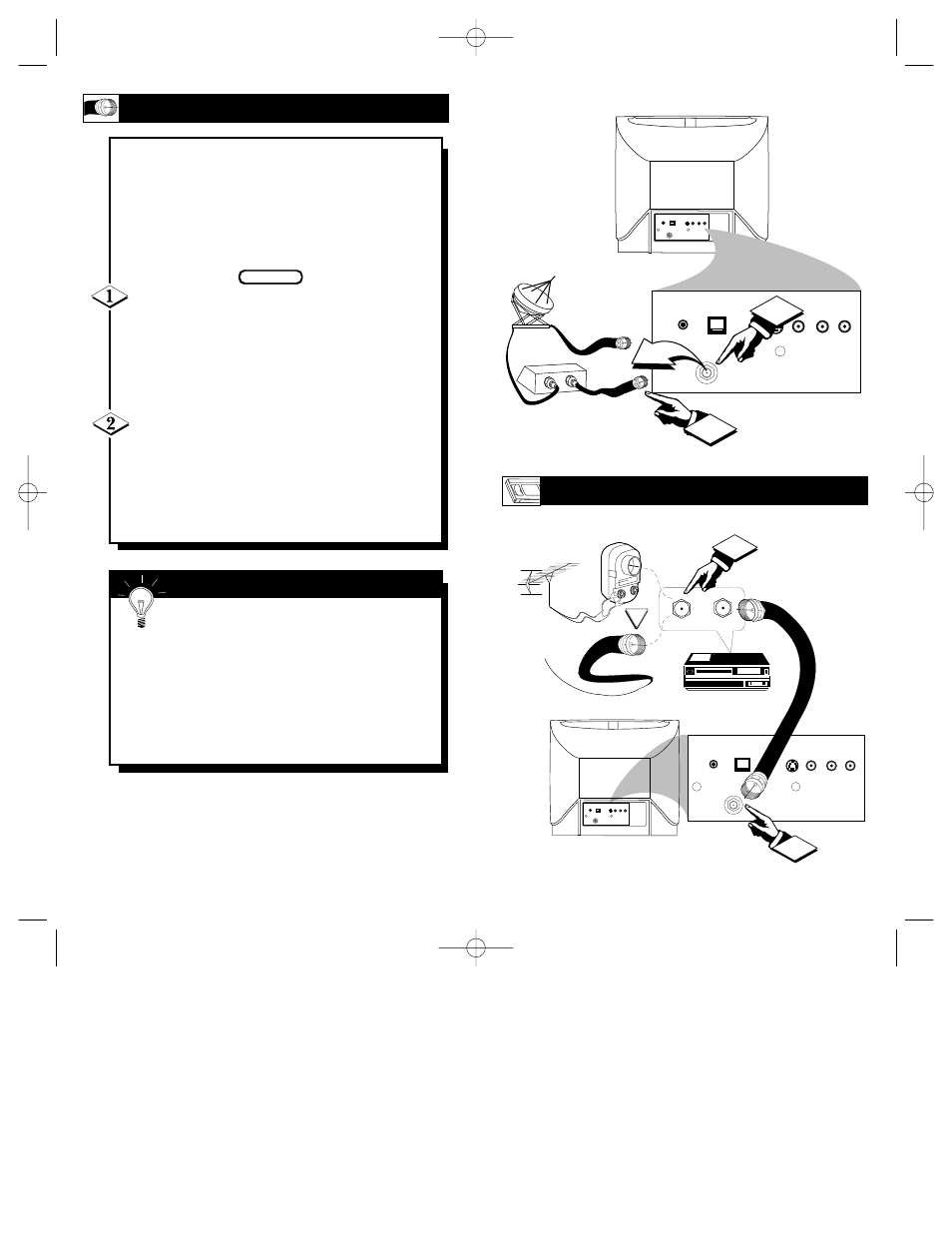 Vcr h, Tv h, Ptional | Ookup, Able | Philips Network Adaper User Manual | Page 7 / 21