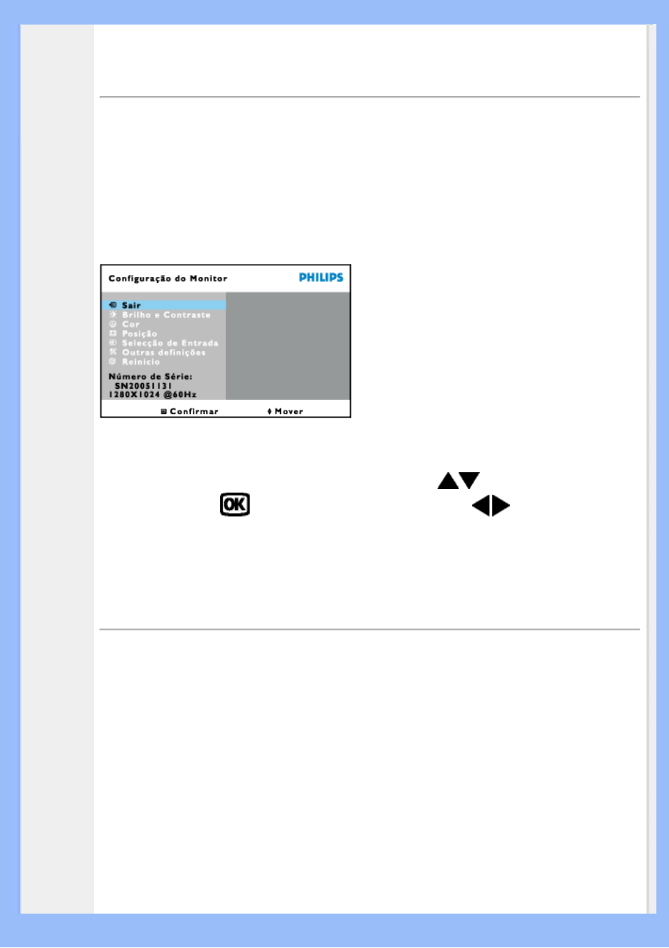 Display na tela (osd), Exibição na tela | Philips 200VW8 User Manual | Page 54 / 88