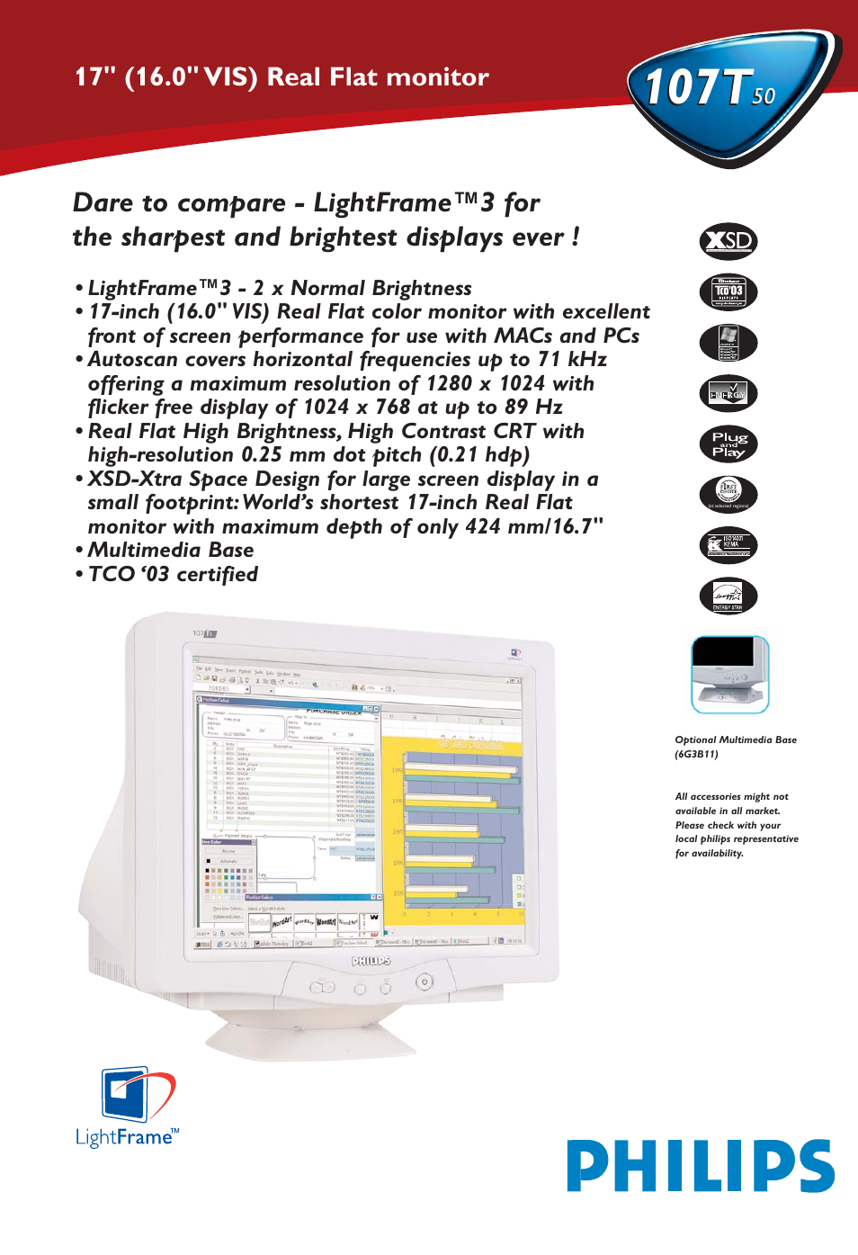 Philips 107T50 User Manual | 2 pages