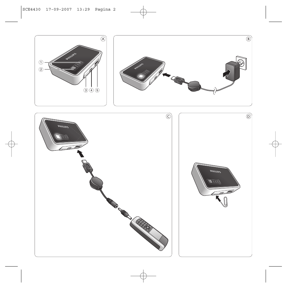 Philips Power2Go SCE4430 User Manual | Page 2 / 61