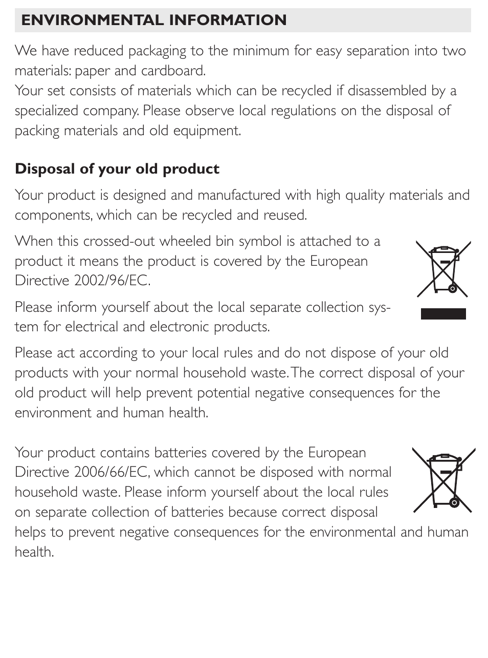 Philips AJ3122 User Manual | Page 10 / 11