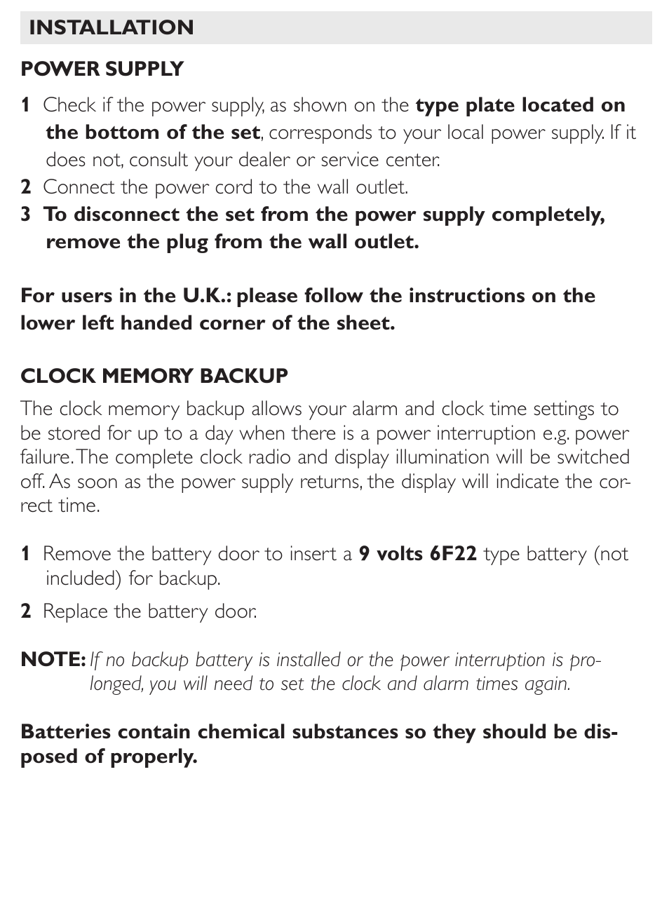 Philips AJ3122 User Manual | Page 4 / 11