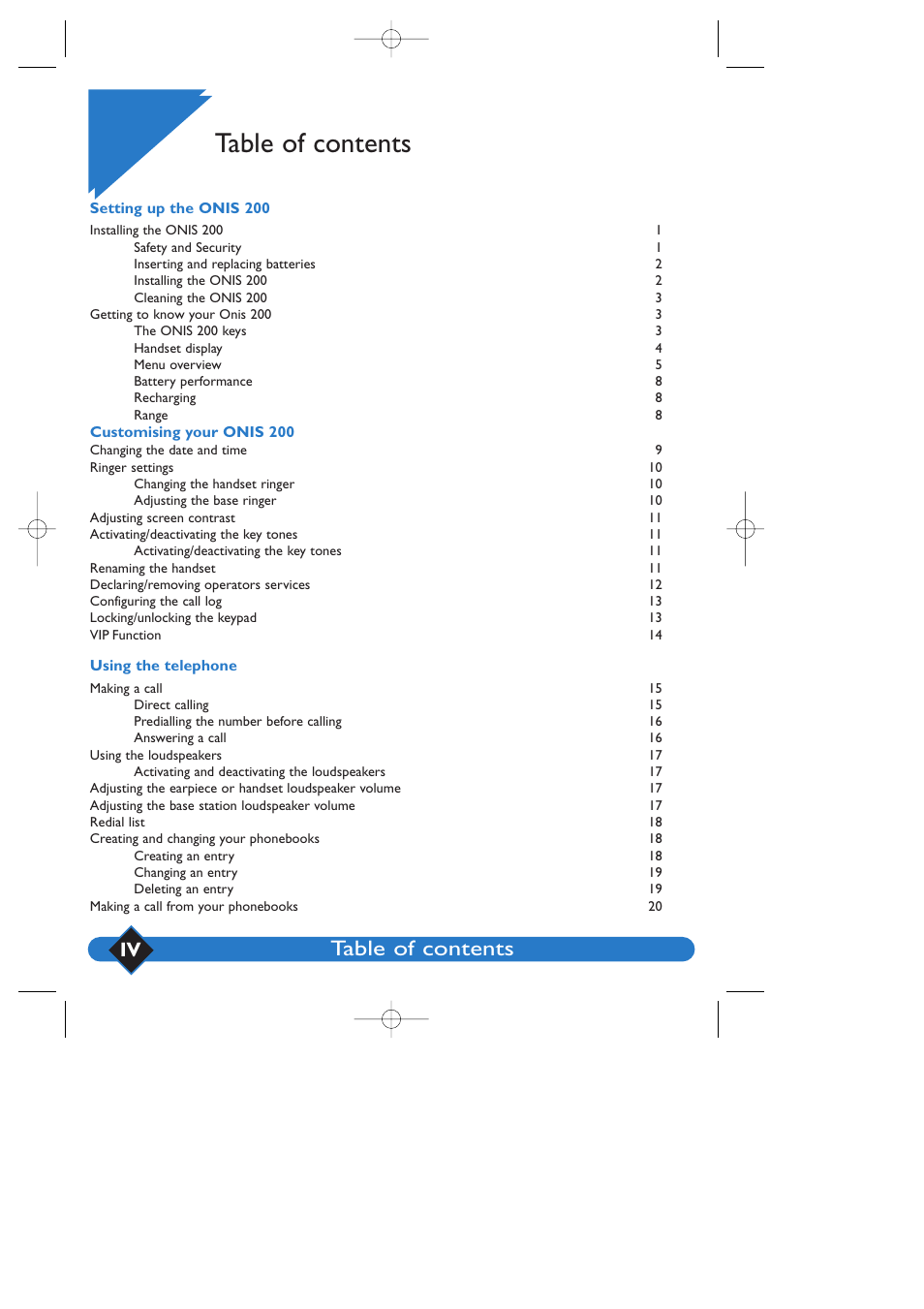 Philips 200 User Manual | Page 4 / 55