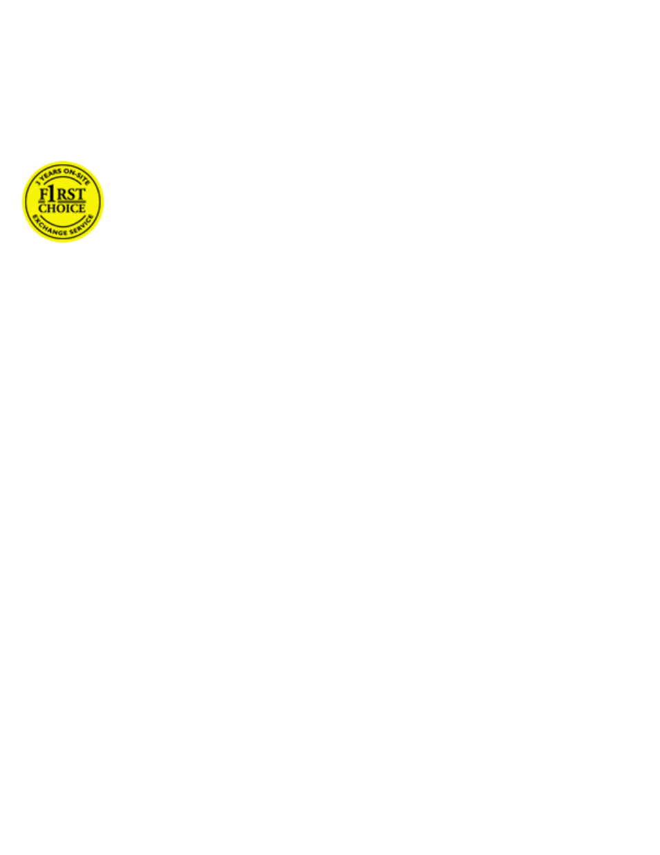 F1rst choice warranty | Philips 107C6 User Manual | Page 111 / 136