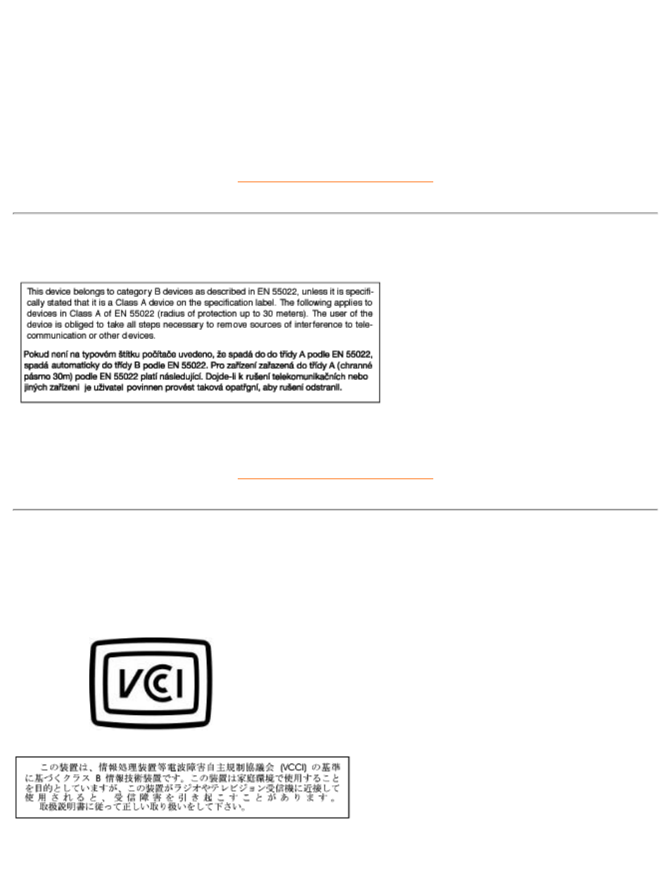 En 55022 compliance (czech republic only), Vcci class 2 notice (japan only) | Philips 107C6 User Manual | Page 74 / 136