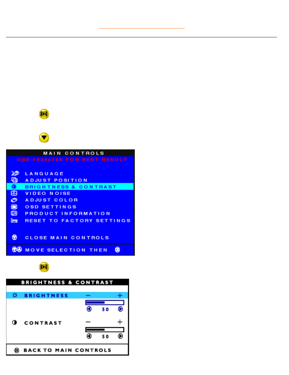 Brightness and, Contrast | Philips 150B1 User Manual | Page 64 / 80