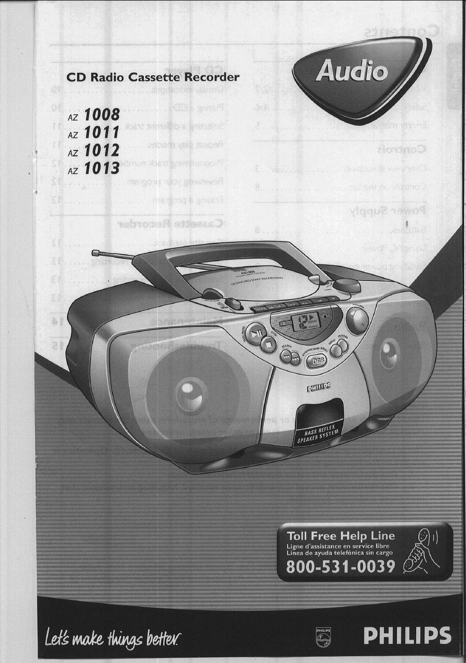 Philips AZ 1011 User Manual | 42 pages
