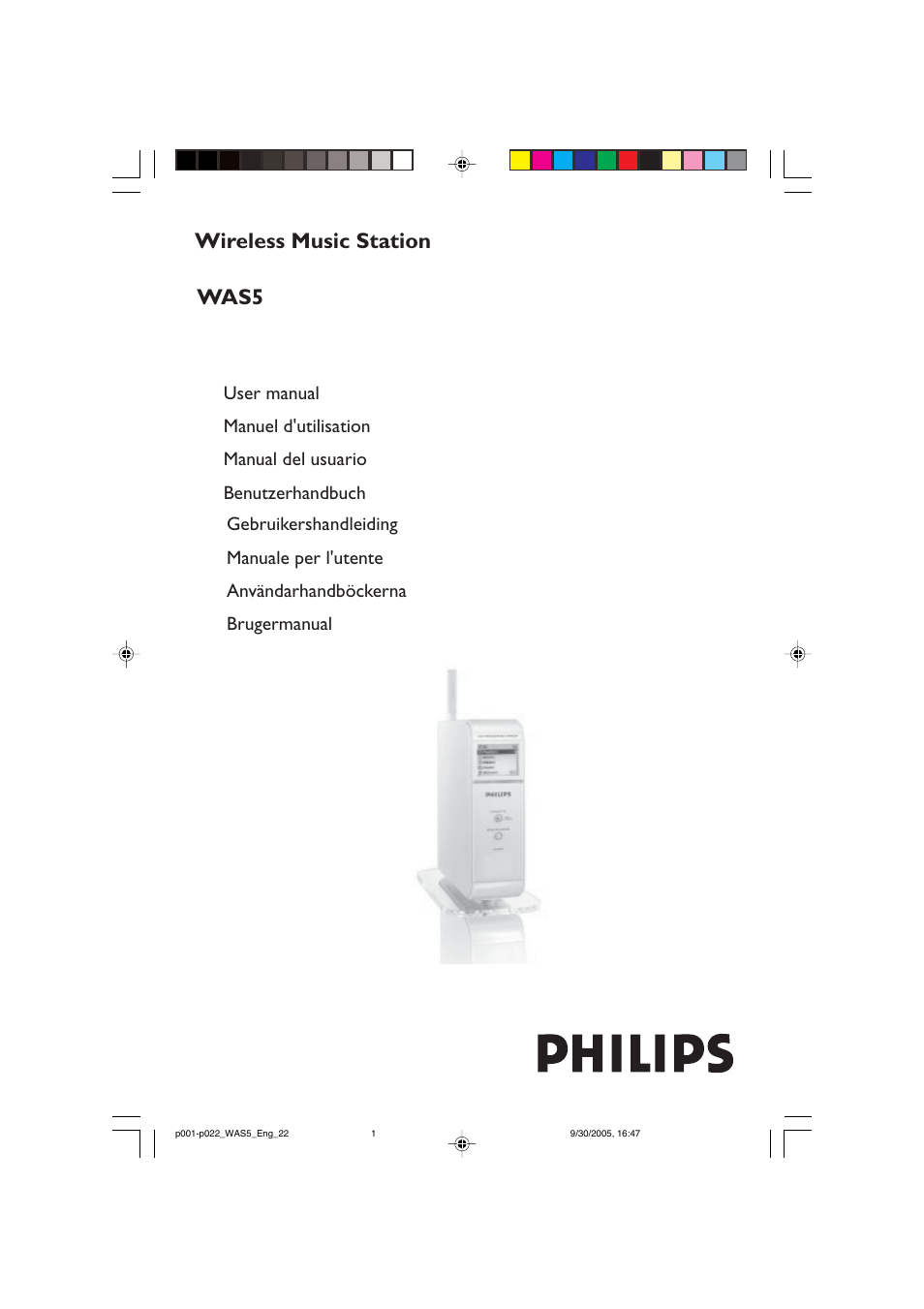 Philips WAS5 User Manual | 22 pages