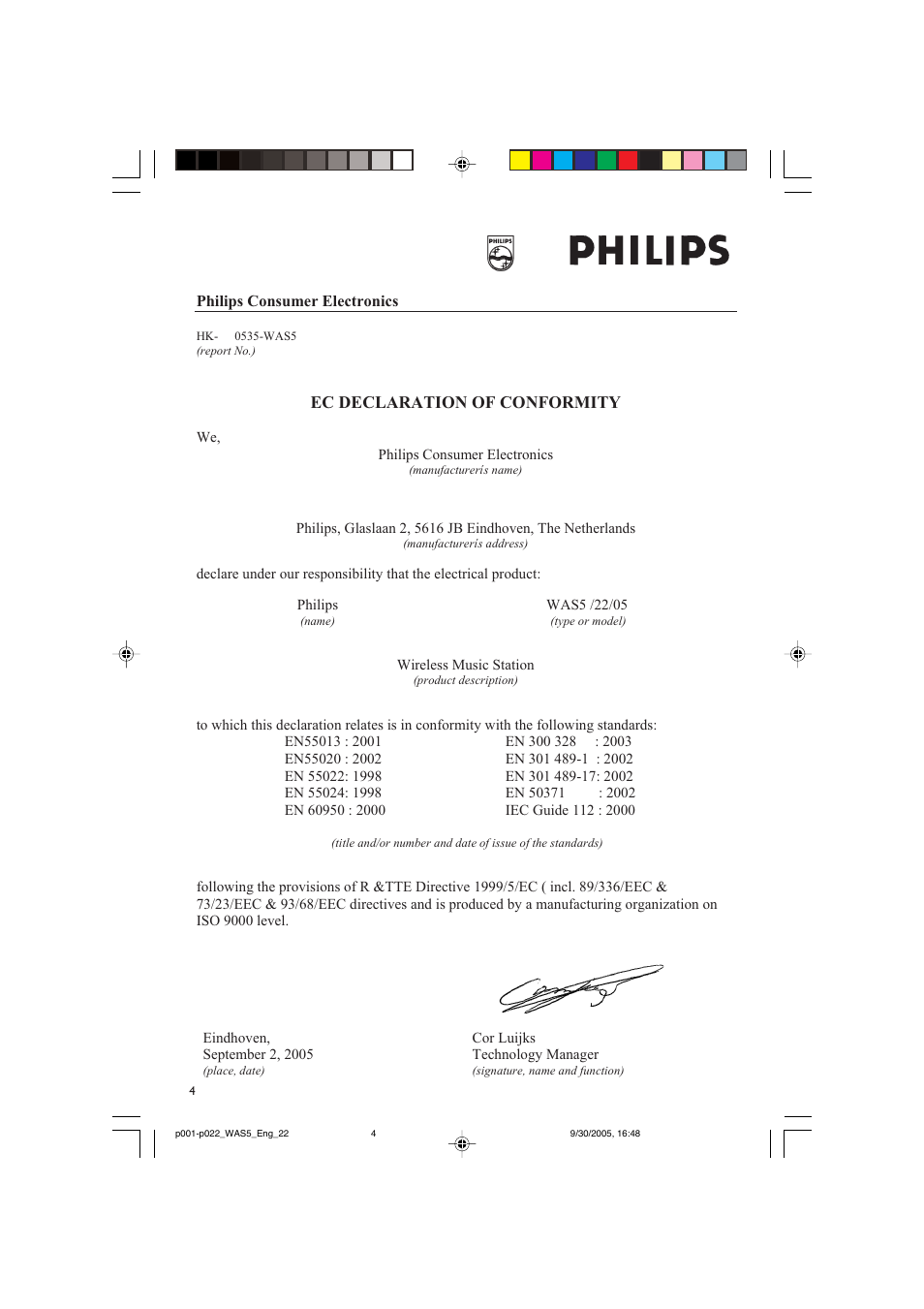 Philips WAS5 User Manual | Page 4 / 22