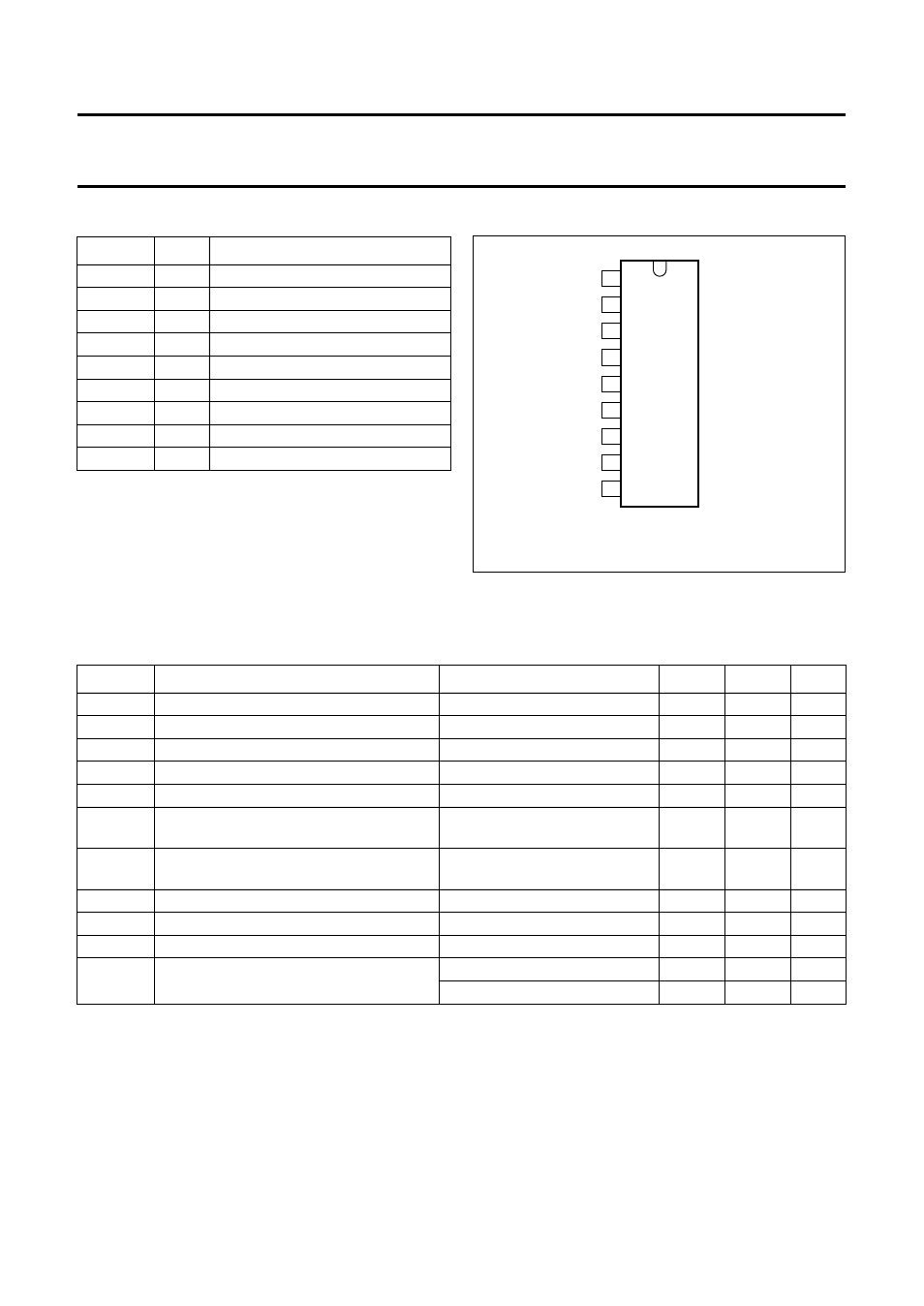 Pinning, Limiting values, Video output amplifier tda6106q | Philips TDA6106Q User Manual | Page 3 / 12