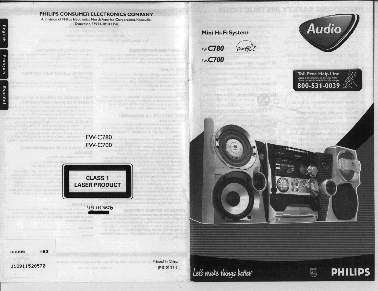 Philips FW-C700 User Manual | 52 pages