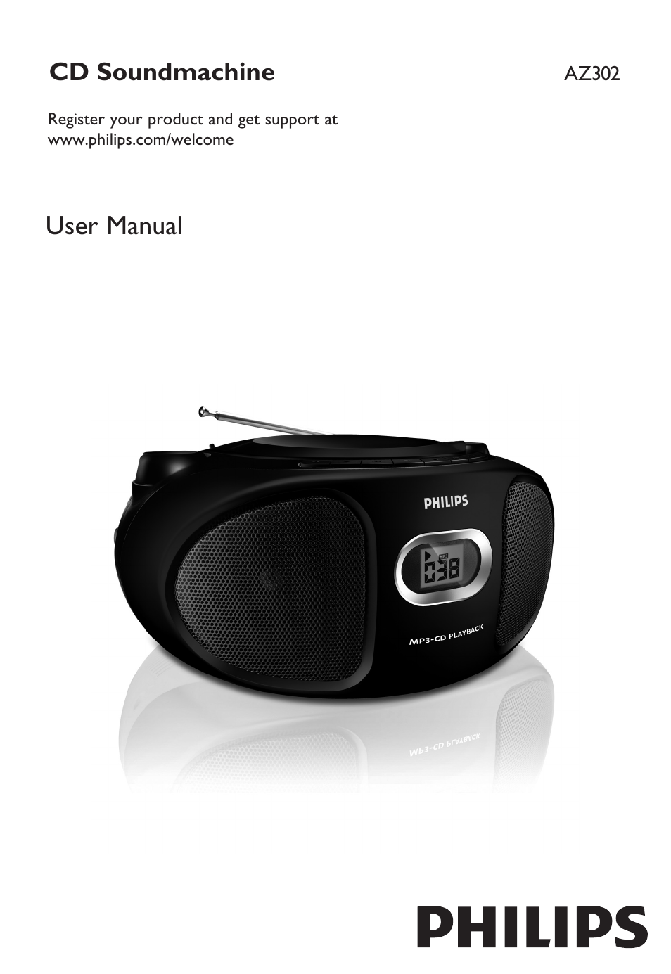 Philips SOUNDMACHINE AZ302 User Manual | 12 pages