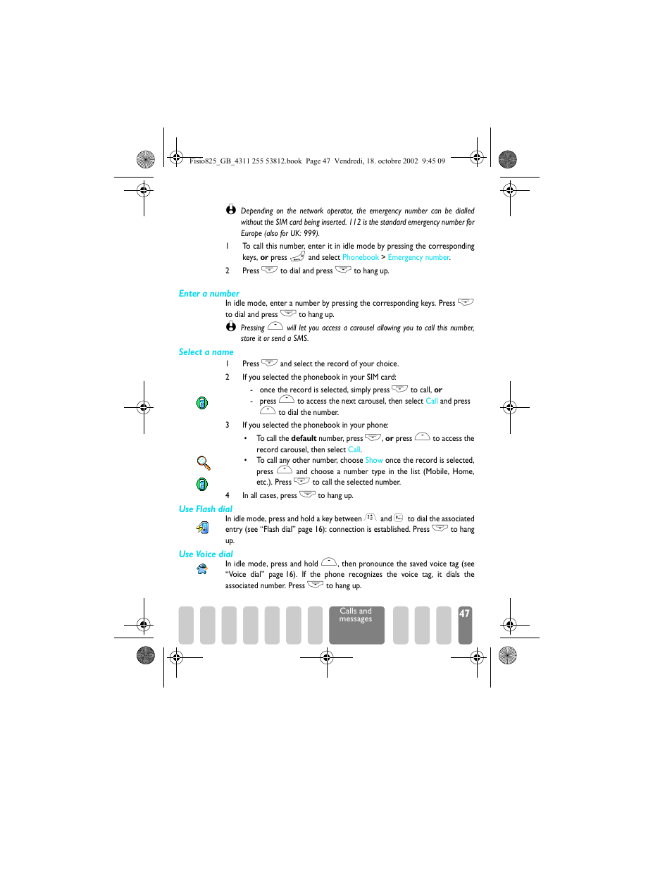 Other number | Philips Fisio 825 User Manual | Page 49 / 99