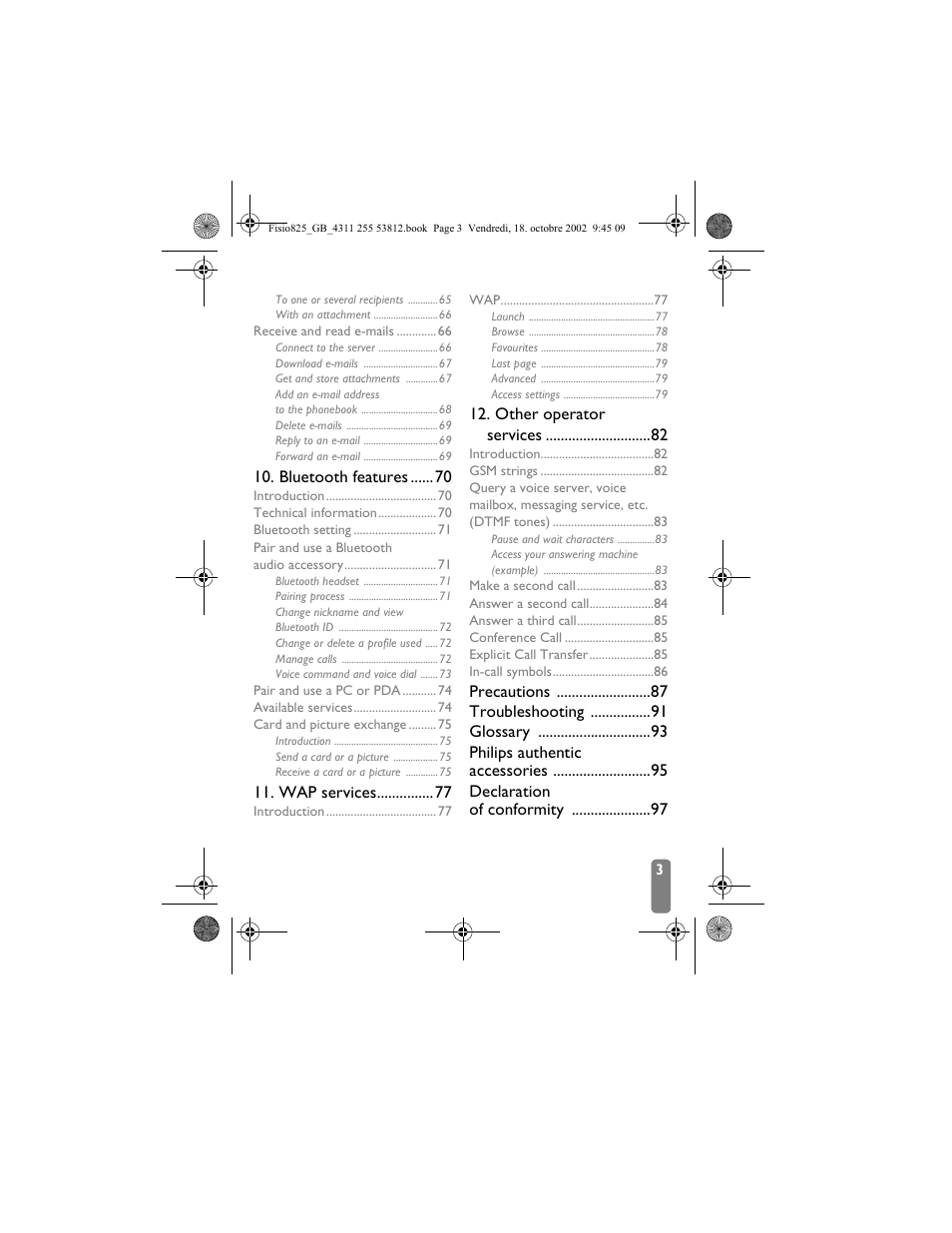 Philips Fisio 825 User Manual | Page 5 / 99