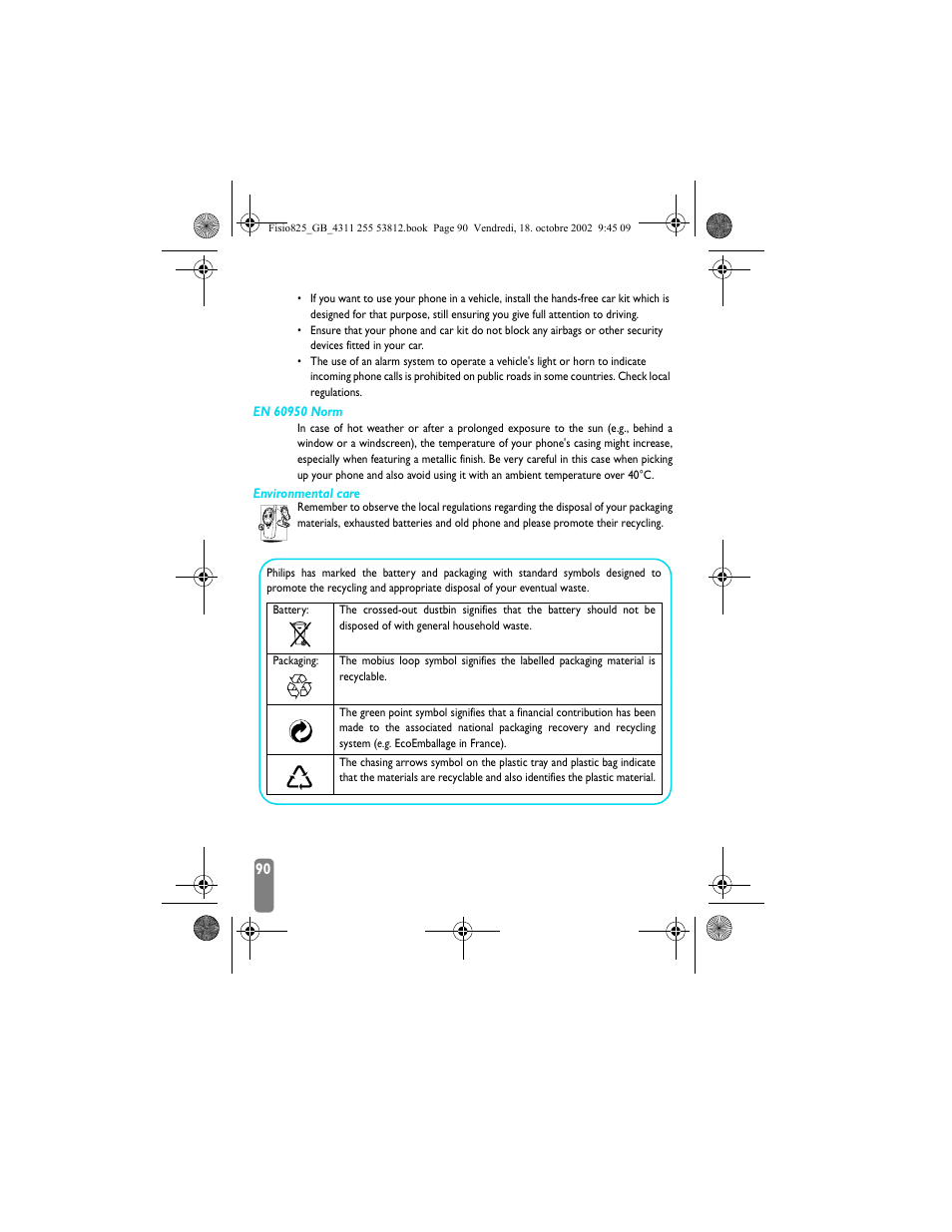 Philips Fisio 825 User Manual | Page 92 / 99