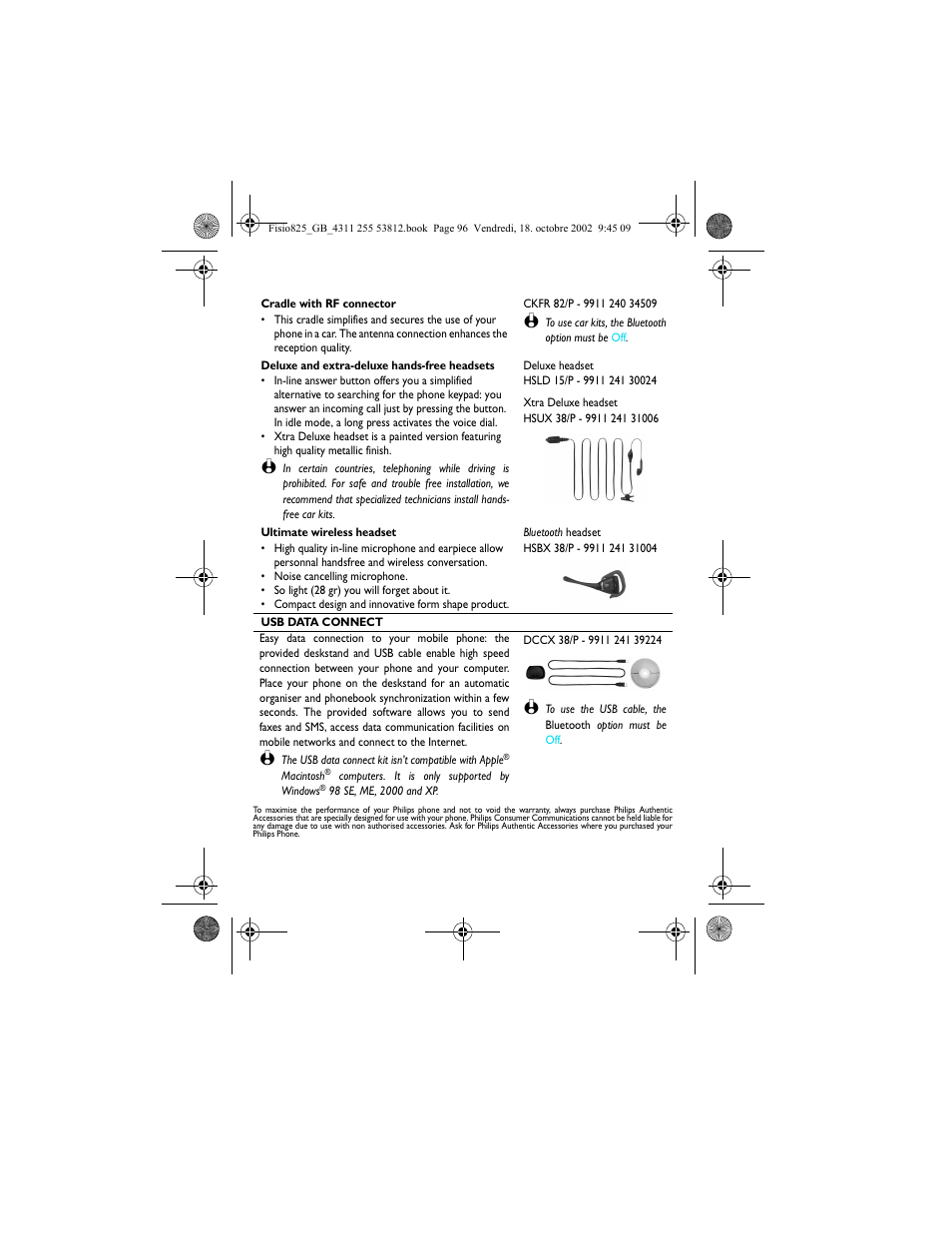 Philips Fisio 825 User Manual | Page 98 / 99