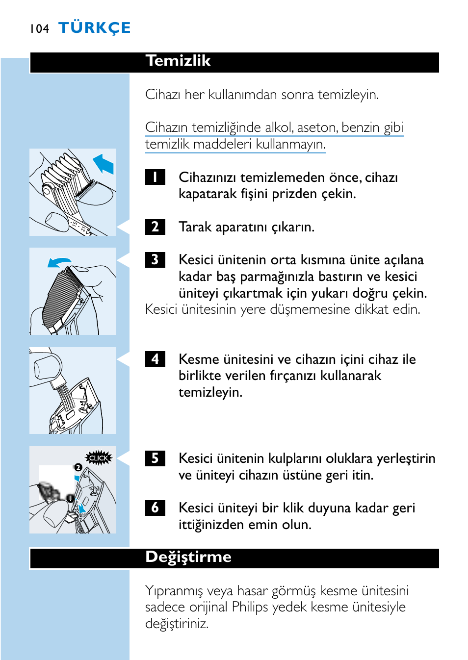 Philips HQC483 User Manual | Page 102 / 108