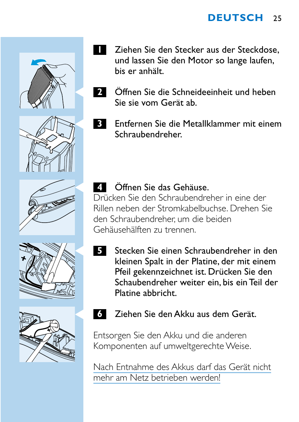 Philips HQC483 User Manual | Page 23 / 108