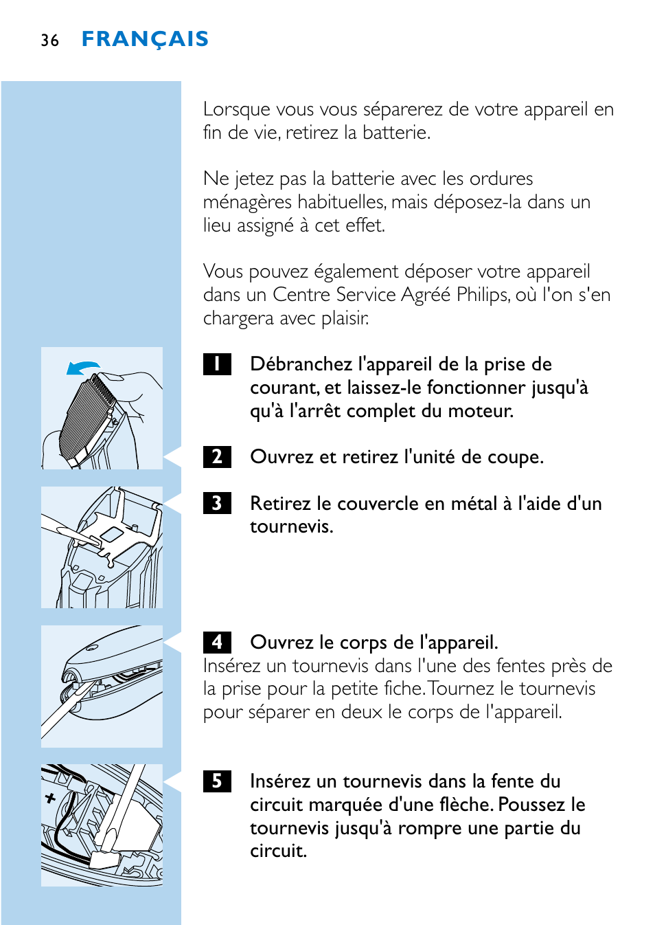 Philips HQC483 User Manual | Page 34 / 108