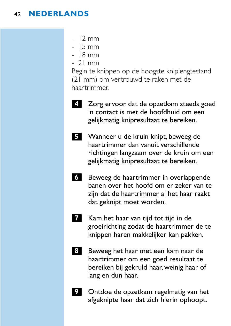 Philips HQC483 User Manual | Page 40 / 108