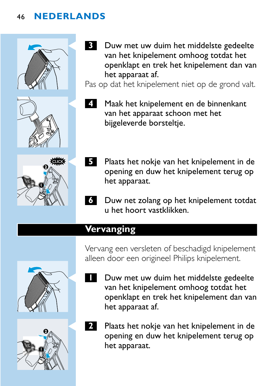Philips HQC483 User Manual | Page 44 / 108