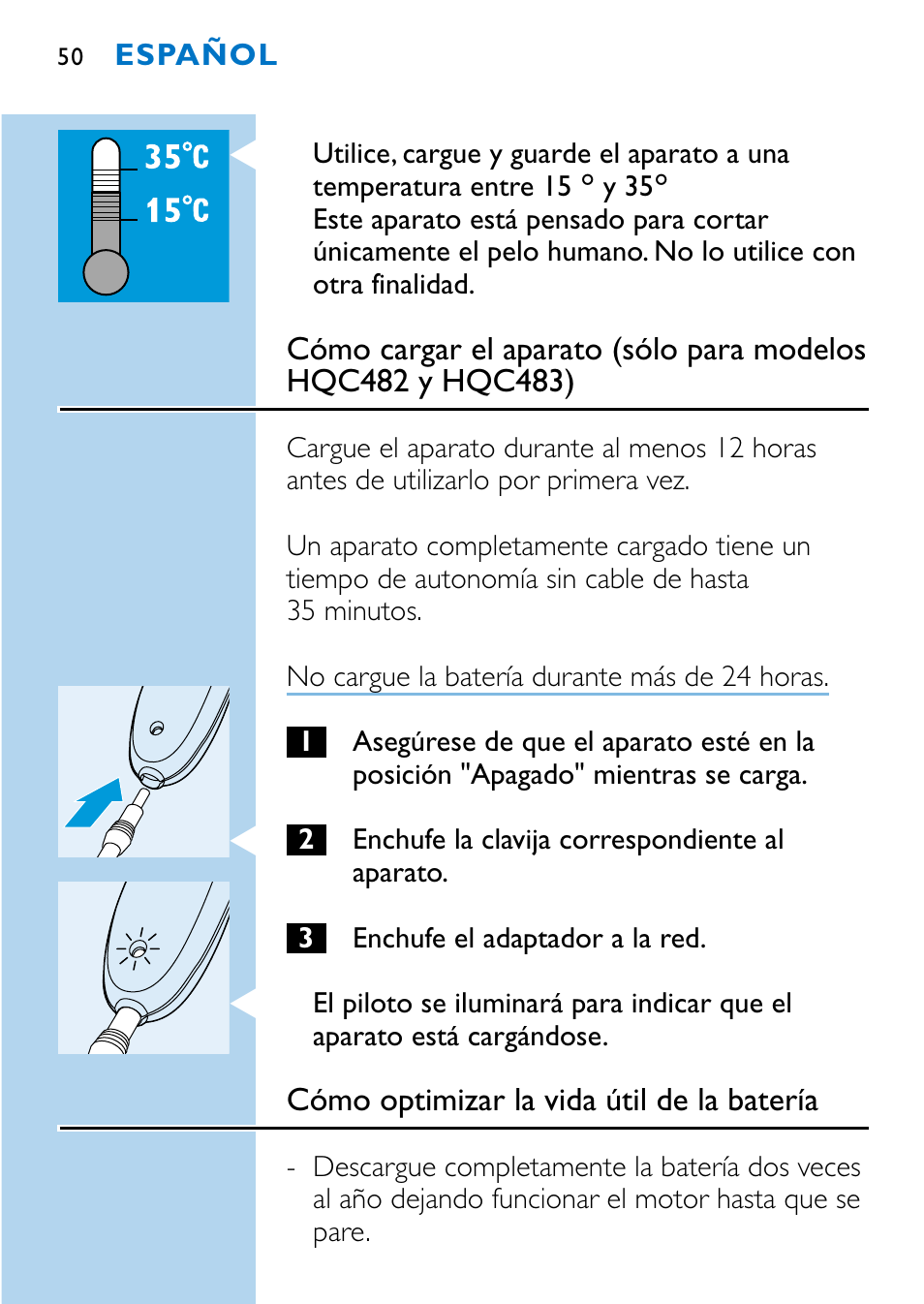 Philips HQC483 User Manual | Page 48 / 108