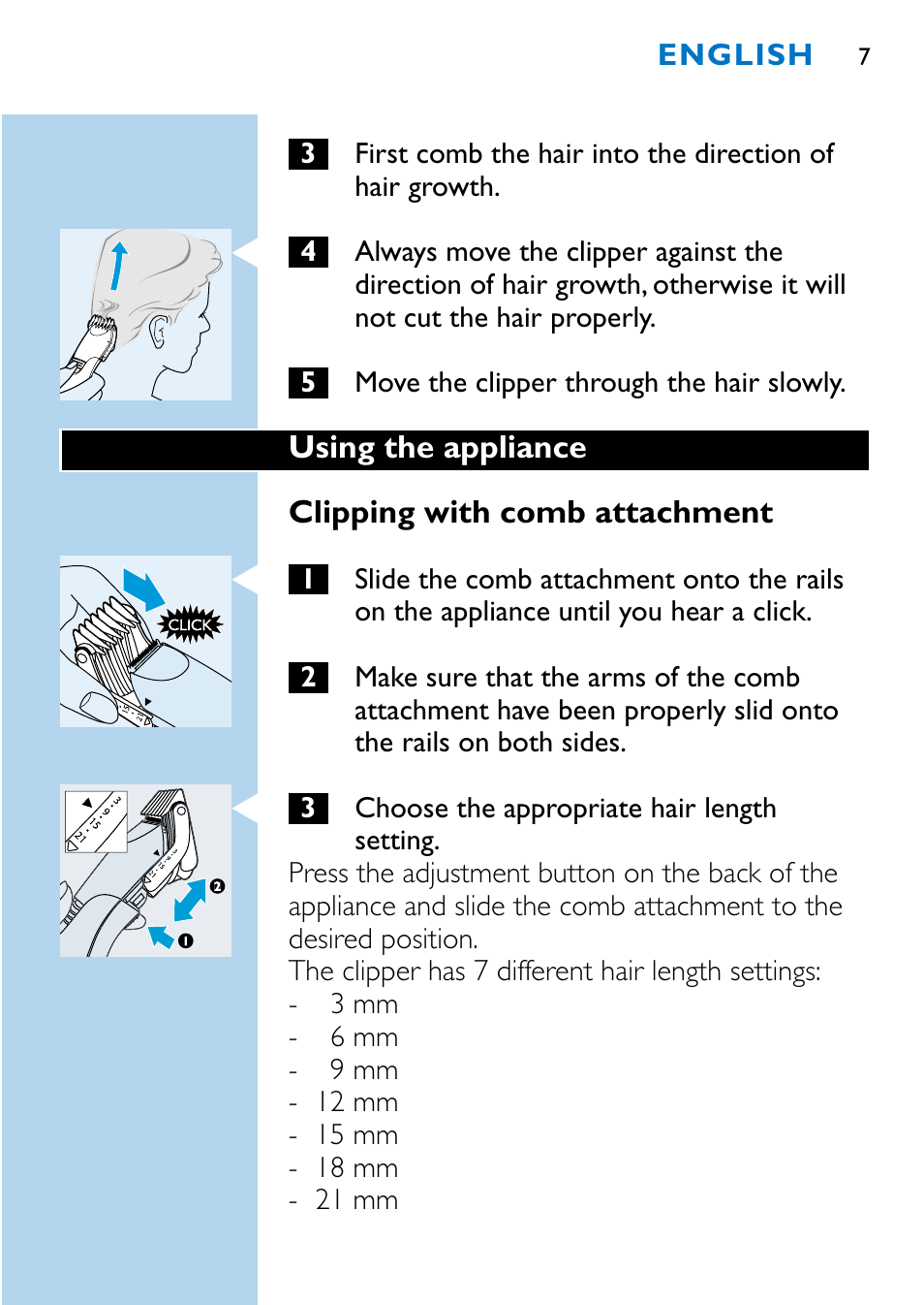 Philips HQC483 User Manual | Page 5 / 108