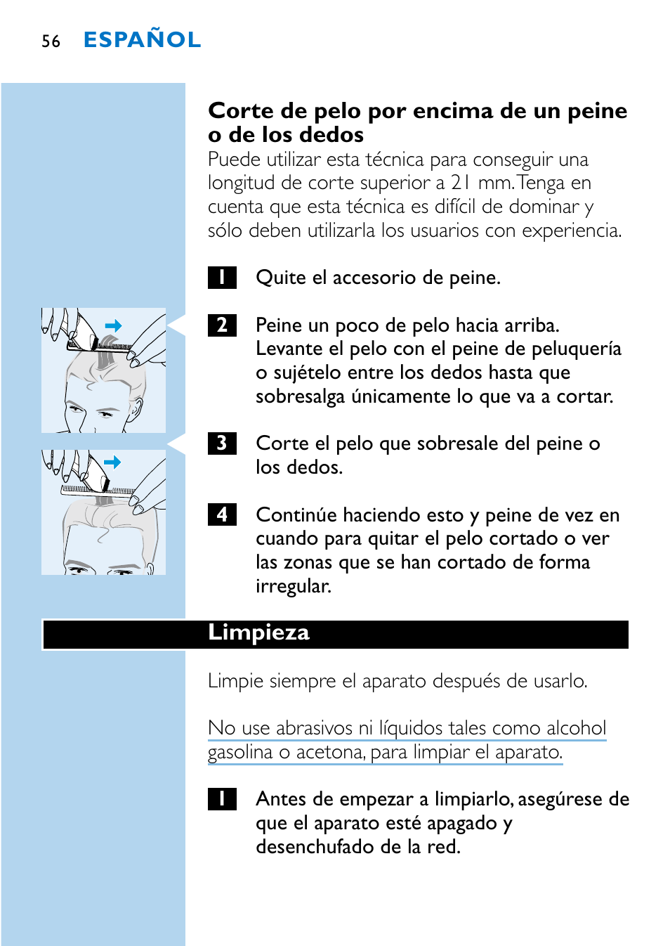 Philips HQC483 User Manual | Page 54 / 108