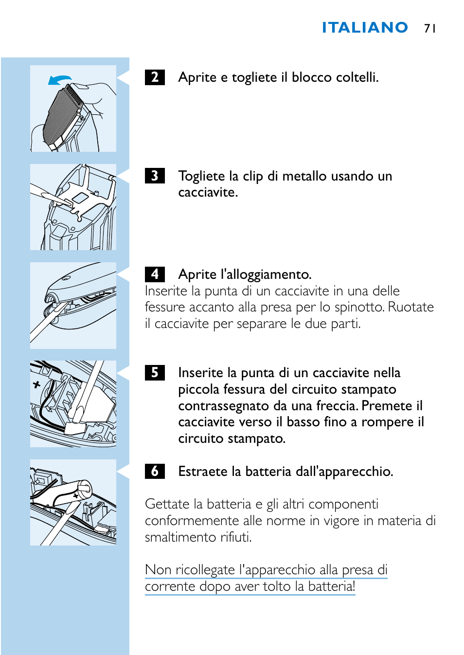 Philips HQC483 User Manual | Page 69 / 108
