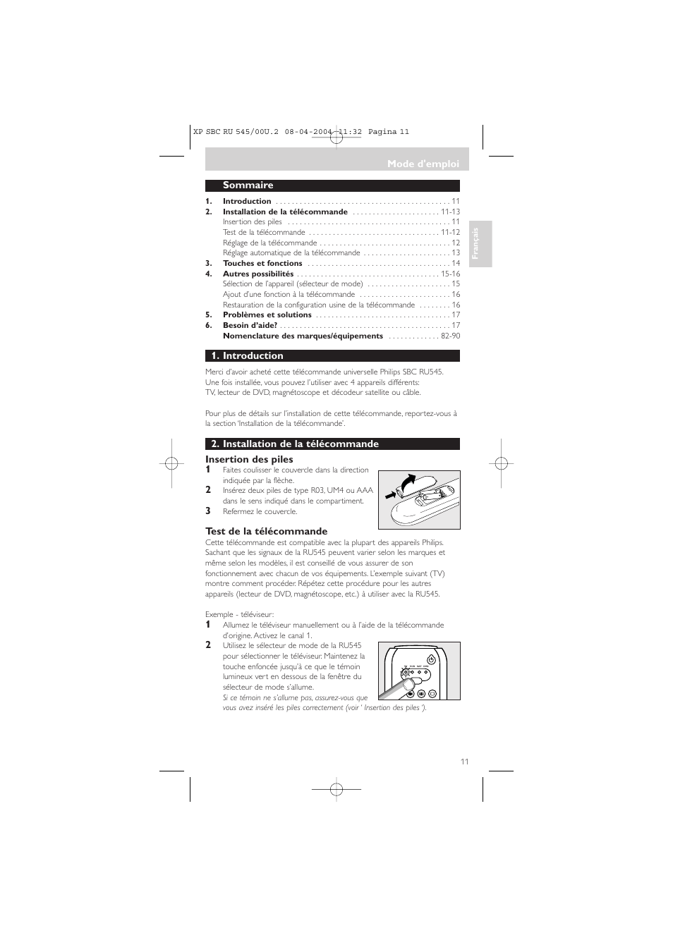 Philips SBC RU 00U User Manual | Page 11 / 92