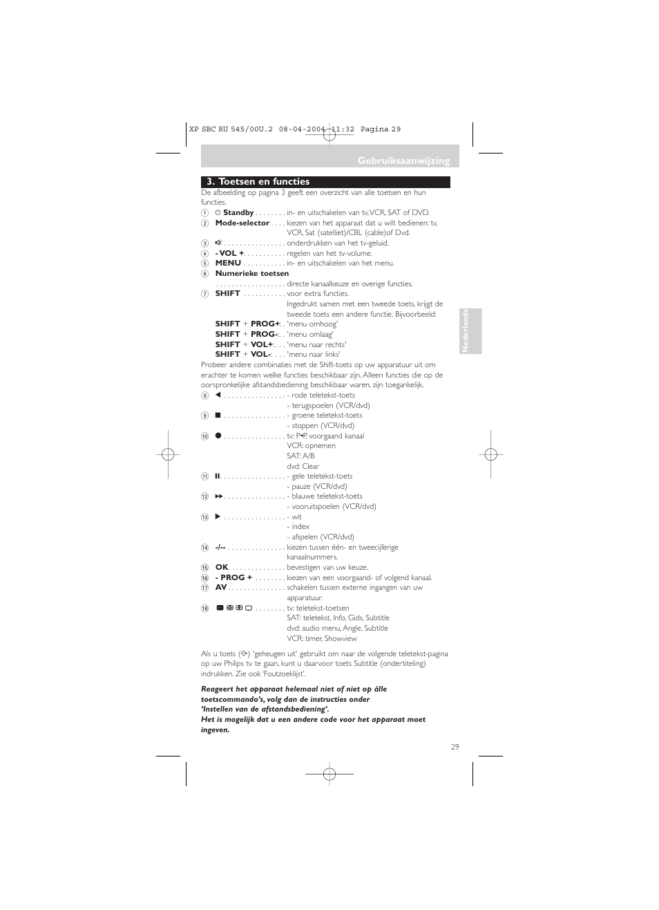 Philips SBC RU 00U User Manual | Page 29 / 92