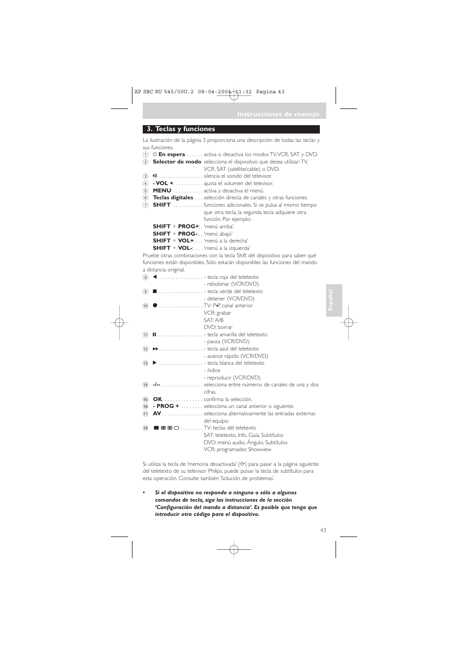 Philips SBC RU 00U User Manual | Page 43 / 92