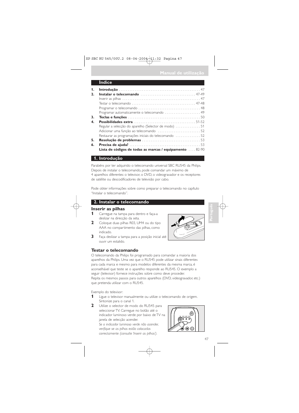 Philips SBC RU 00U User Manual | Page 47 / 92