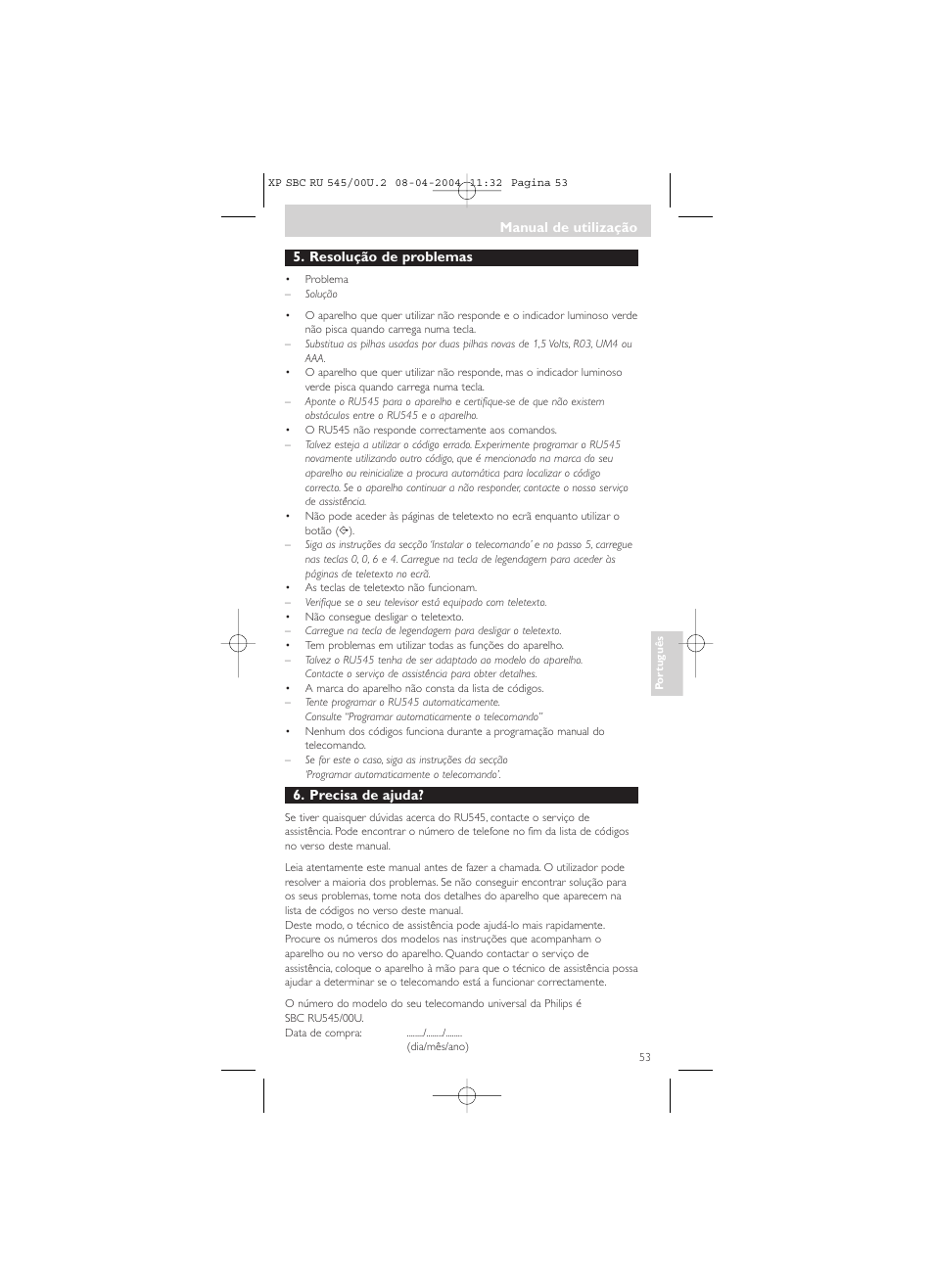 Philips SBC RU 00U User Manual | Page 53 / 92