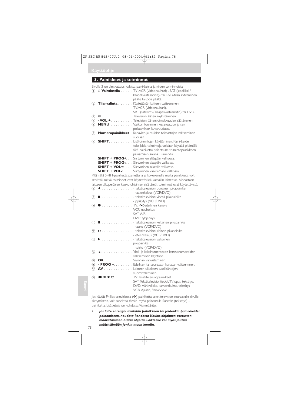 Philips SBC RU 00U User Manual | Page 78 / 92