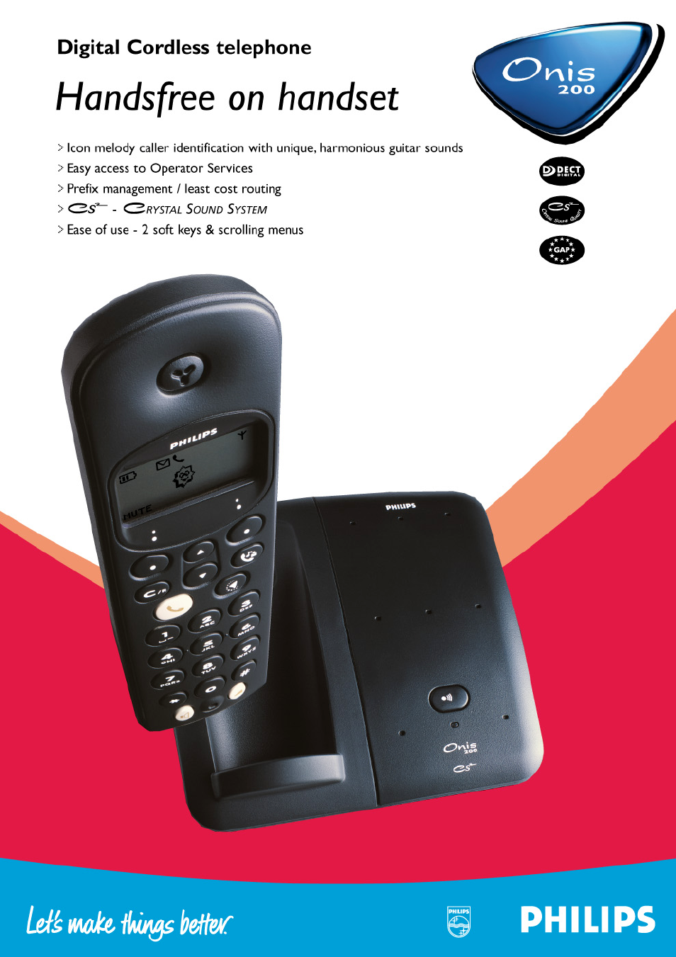 Philips Onix 200 User Manual | 2 pages