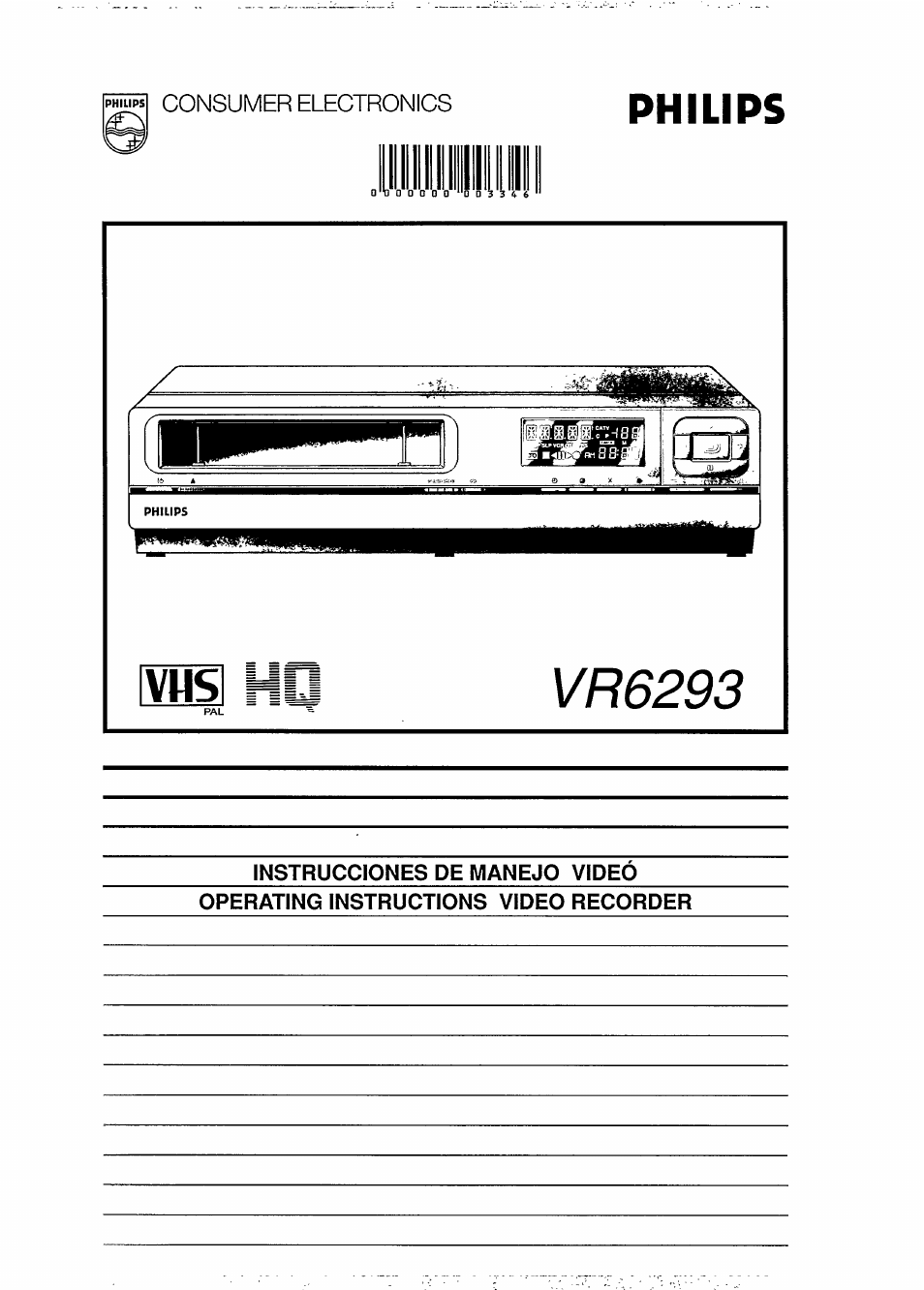 Philips VR6293 User Manual | 26 pages