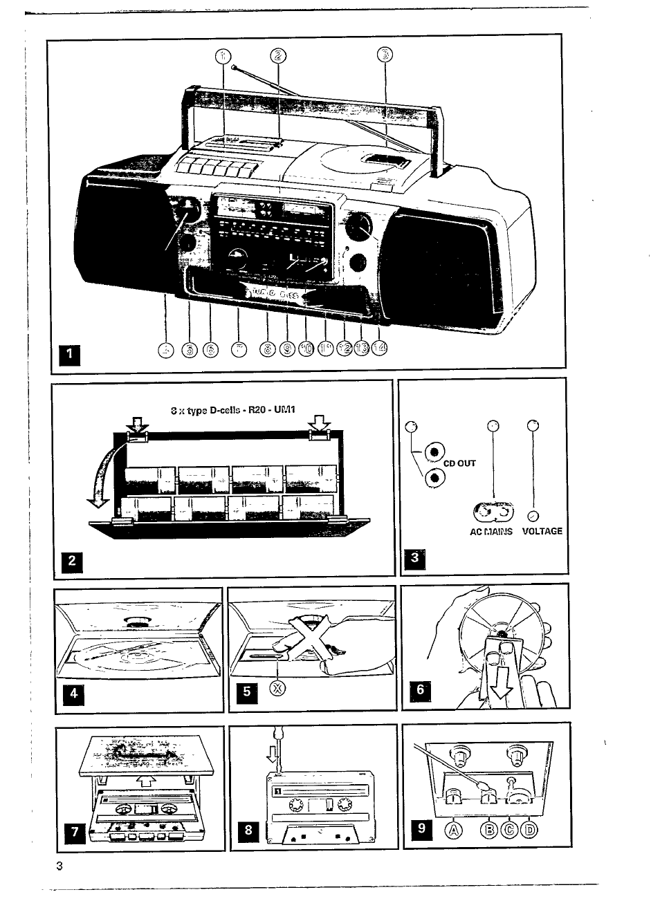 Philips AZ 8110 User Manual | Page 3 / 12