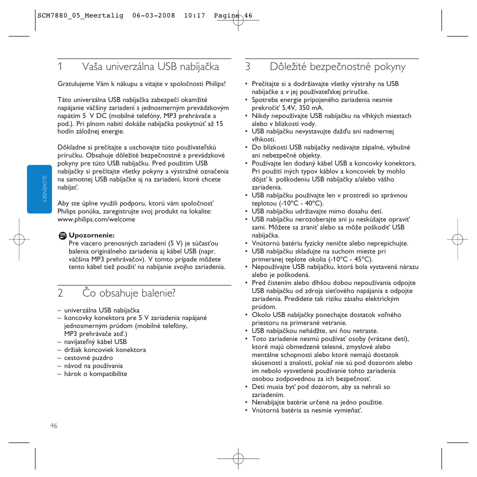 Philips SCM7880/05 User Manual | Page 46 / 60