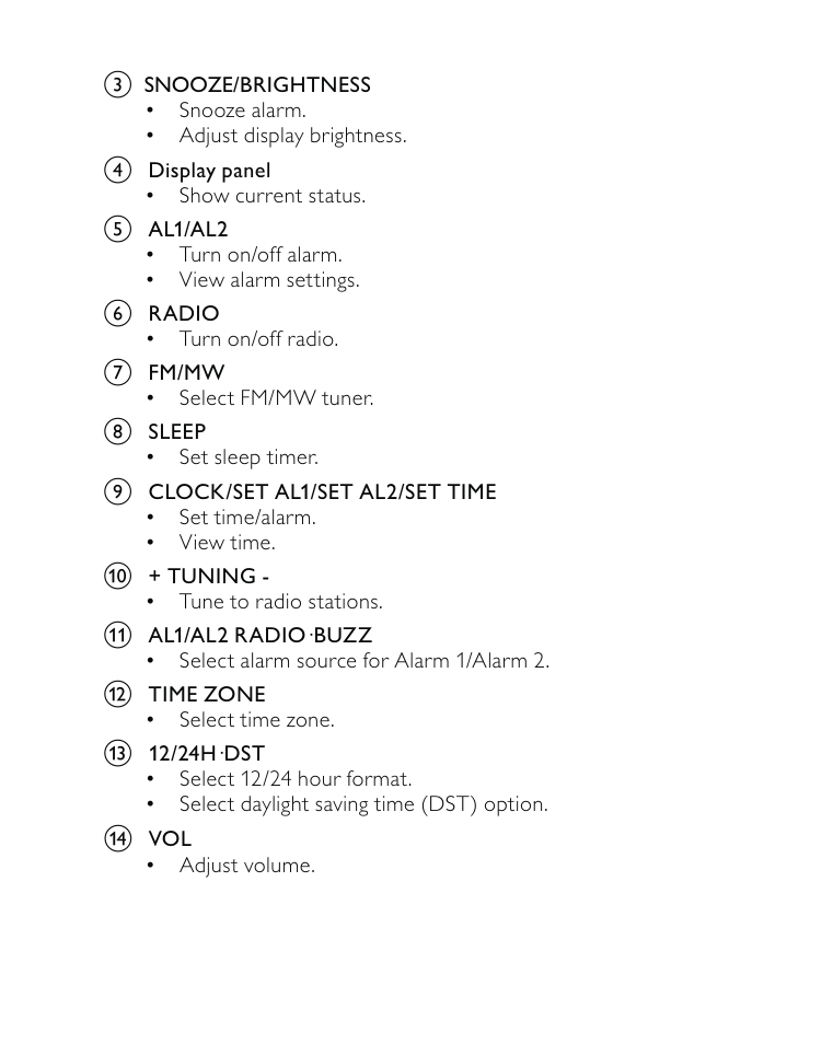 Philips AJ3500 User Manual | Page 10 / 23