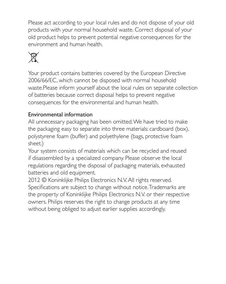 Philips AJ3500 User Manual | Page 21 / 23