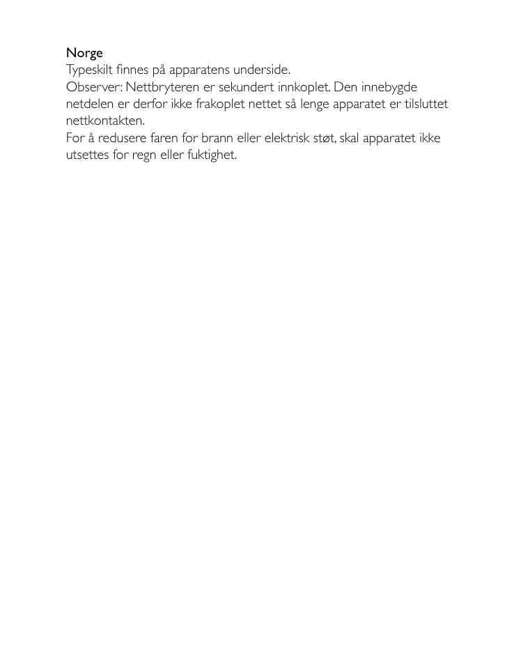 Philips AJ3500 User Manual | Page 22 / 23