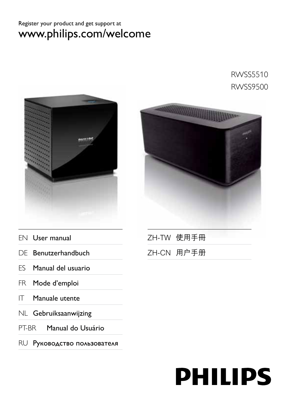 Philips RWSS9500 User Manual | 8 pages