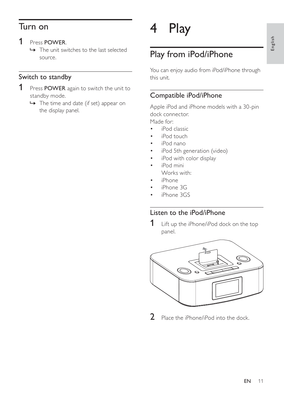 4 play | Philips DC290/93 User Manual | Page 11 / 18