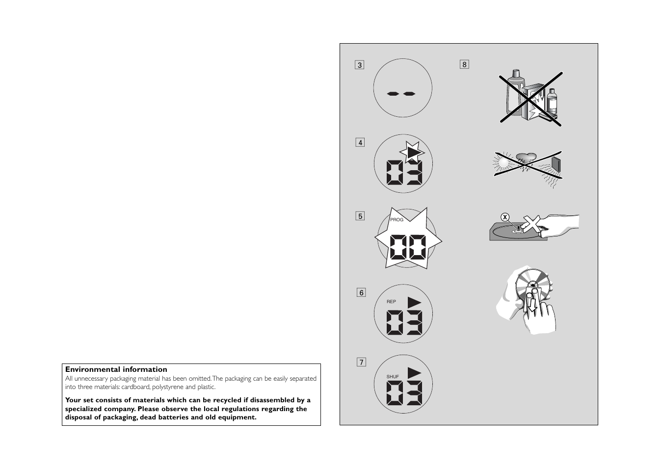 Philips CD SOUNDMACHINE AZ1021 User Manual | Page 3 / 6