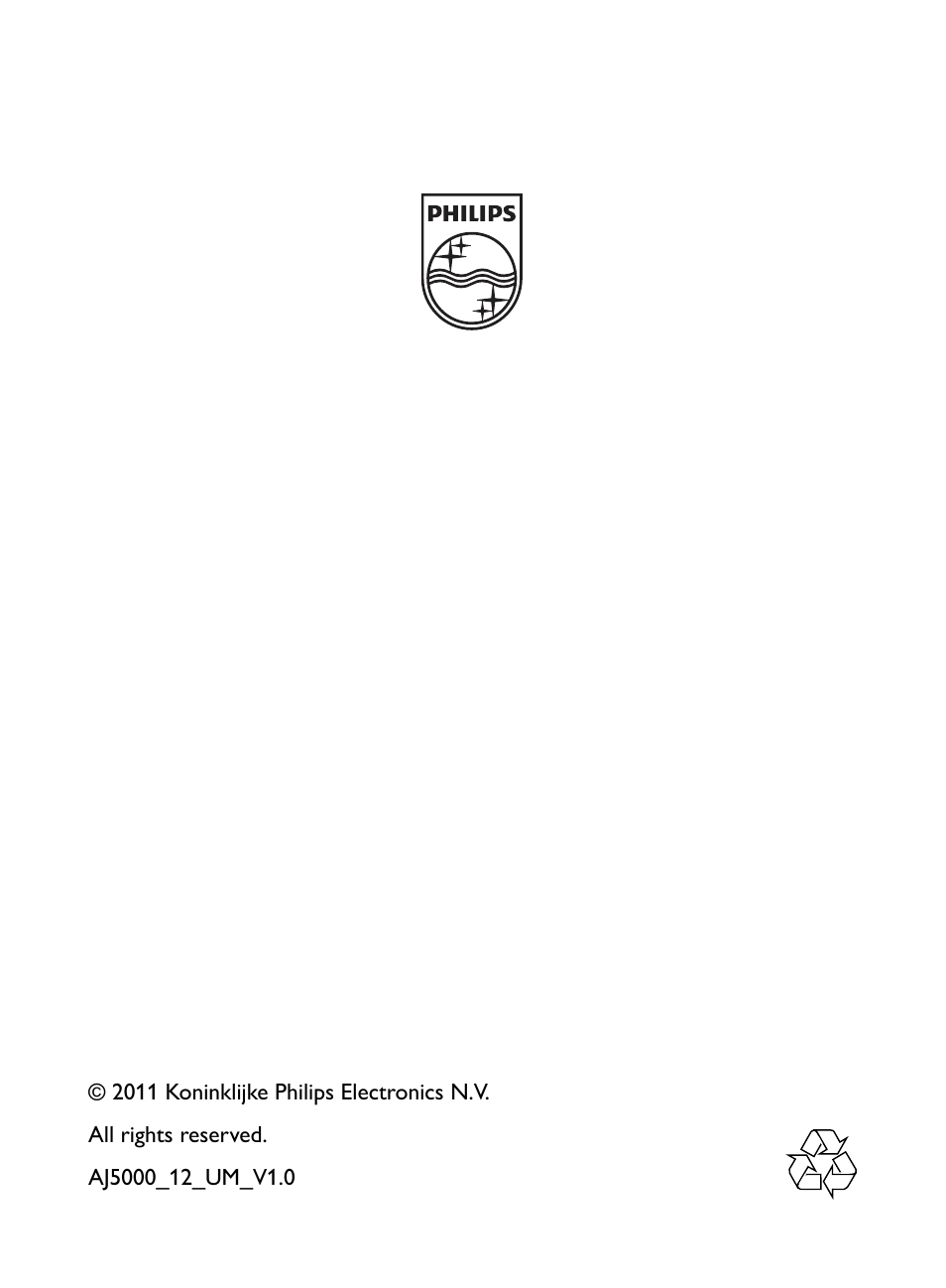 Philips AJ5000 User Manual | Page 22 / 22